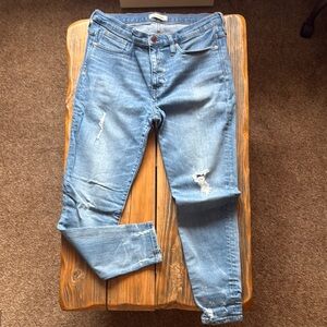 Madewell Distressed High Rise Skinny Jeans Size 32